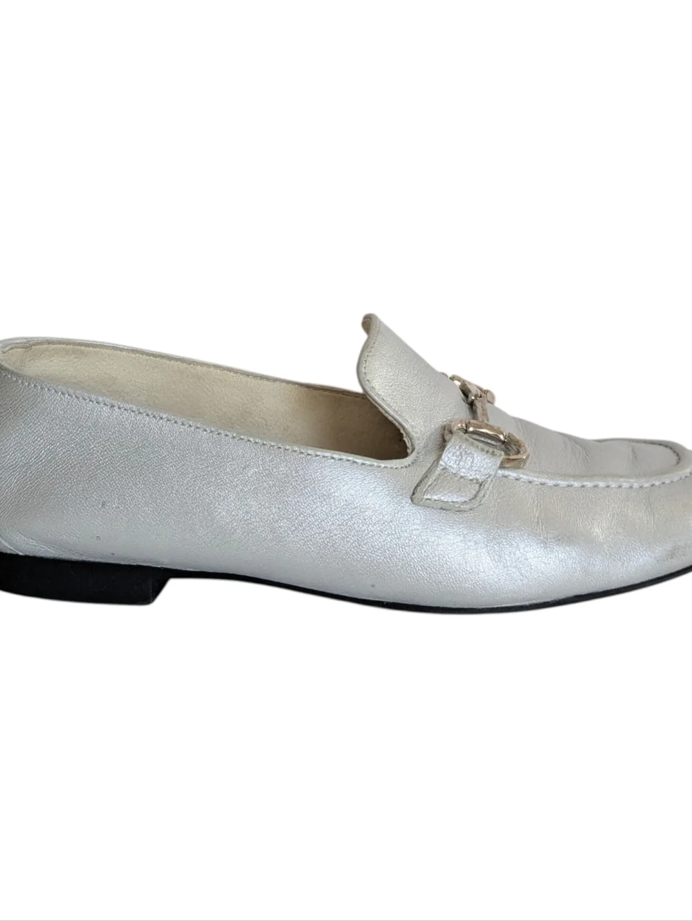 Paul Green Daphne Silver Loafers Size 8